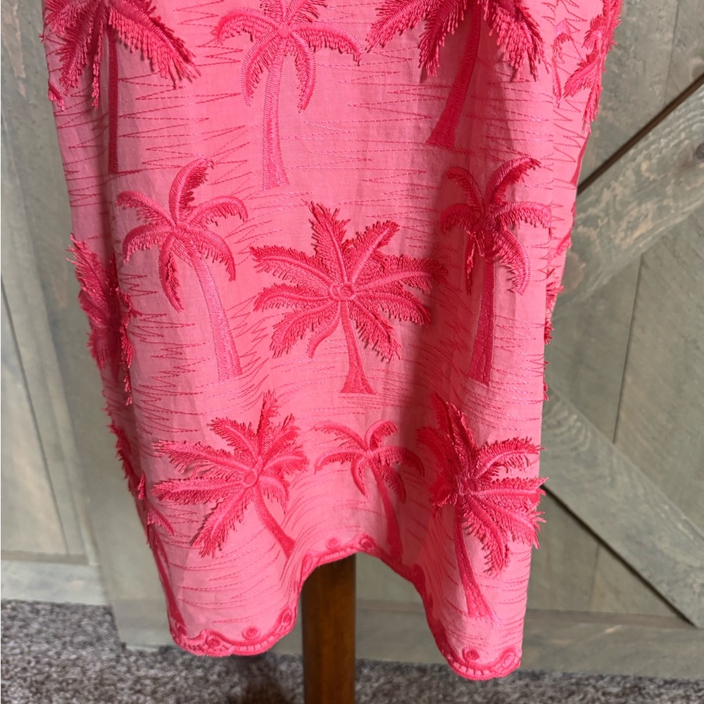 Talbots embroidered palm tree shift dress Size 8 - Picture 7 of 12